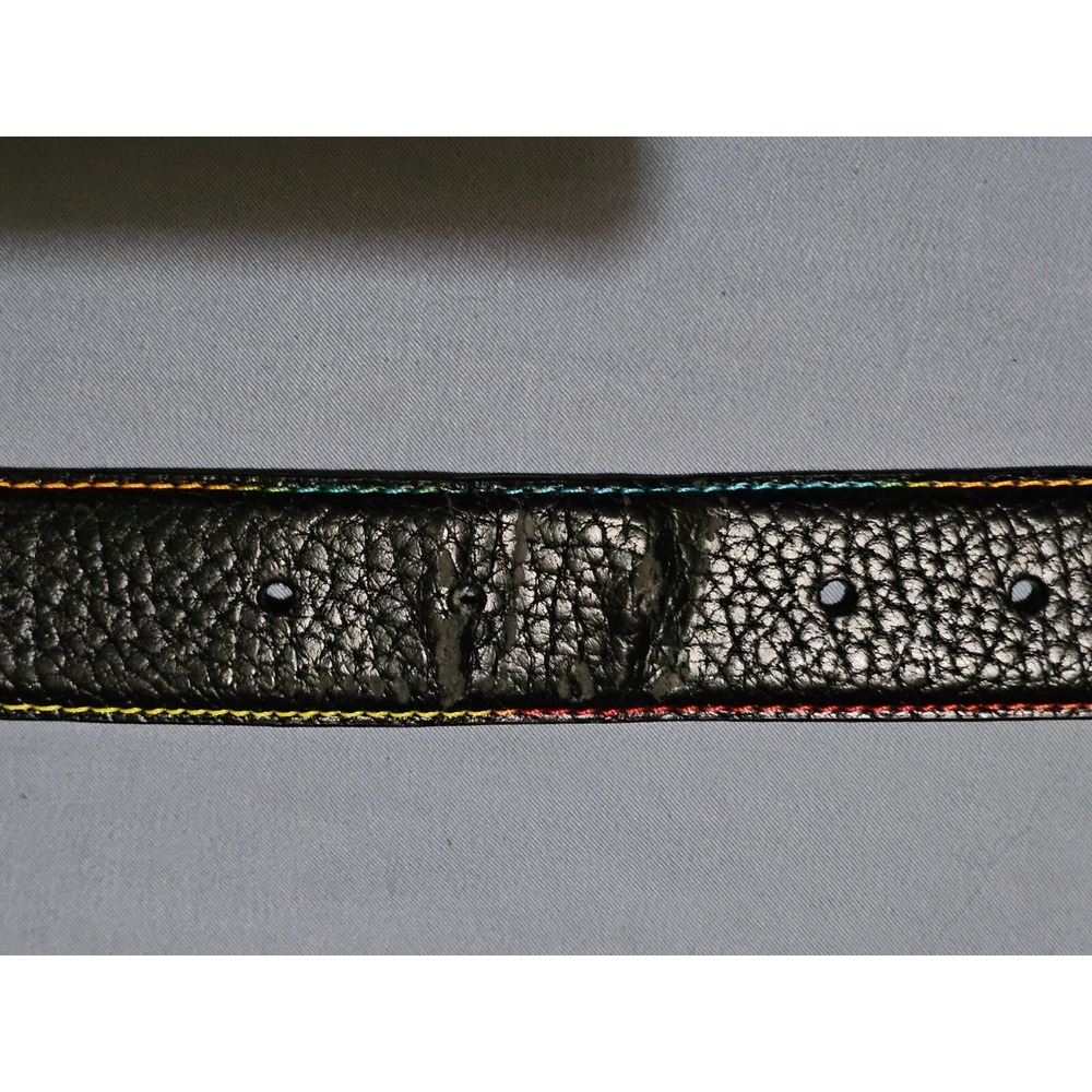 Robert Graham 32" Reversible Vinsanto Italian Leather Belt Black/Brown (Size 38) - Picture 3 of 4